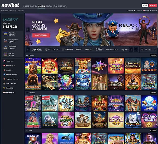 Novibet casino games

