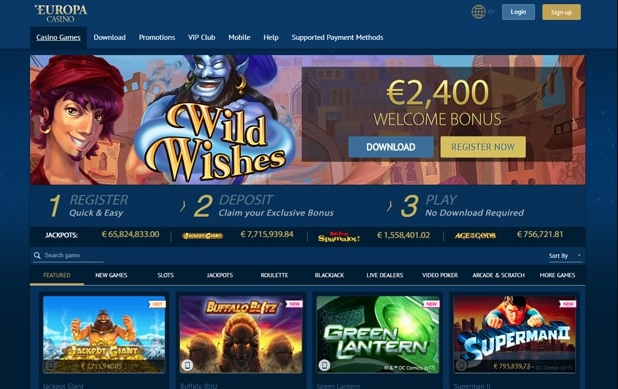 europa casino no deposit bonus
