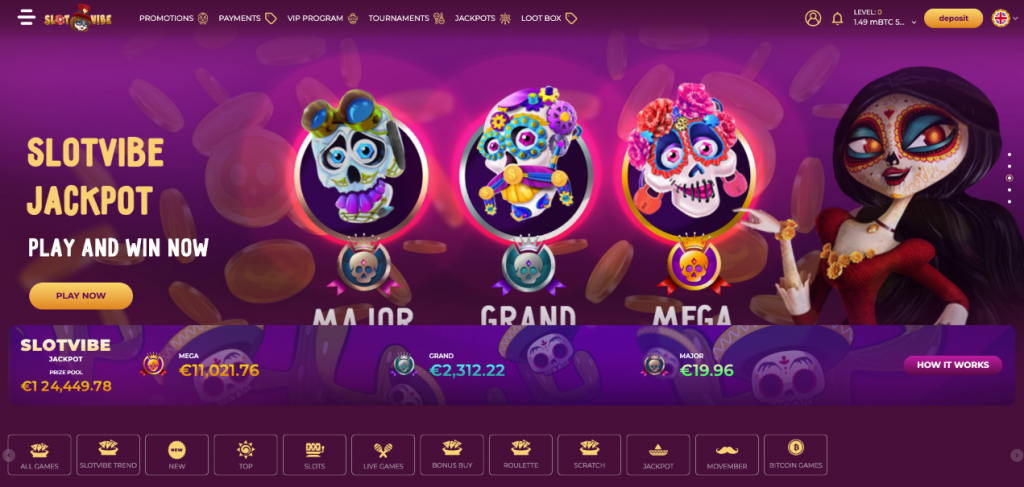 slotvibe casino review
